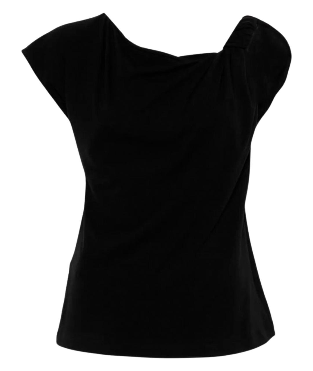 PINKO Черная хлопковая футболка, фото 1