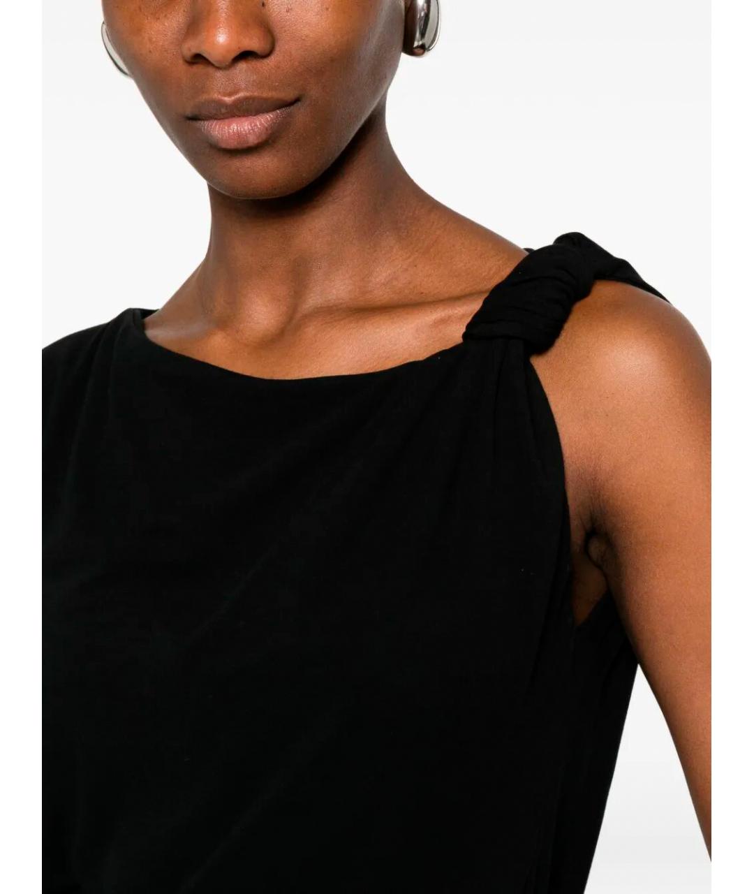 PINKO Черная хлопковая футболка, фото 3