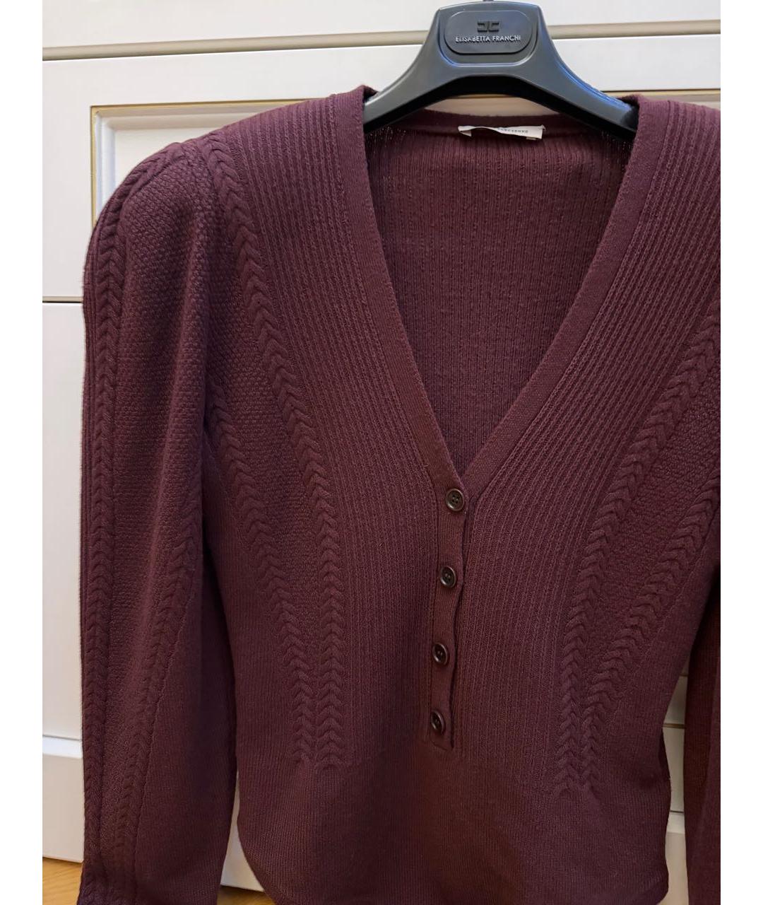 ULYANA SERGEENKO Бордовый кашемировый джемпер / свитер, фото 2