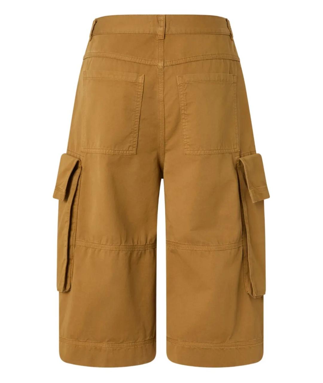 PINKO Коричневые хлопковые шорты, фото 2