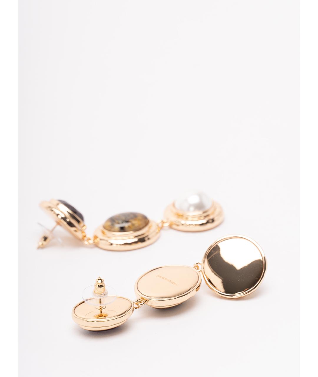 SELF-PORTRAIT Золотые металлические серьги, фото 2