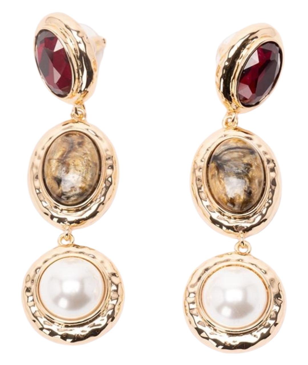 SELF-PORTRAIT Золотые металлические серьги, фото 1