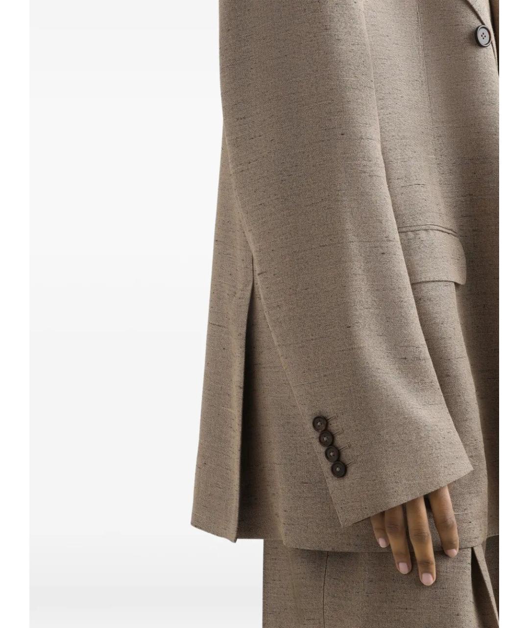 DOLCE&GABBANA Бежевый вискозный жакет/пиджак, фото 5