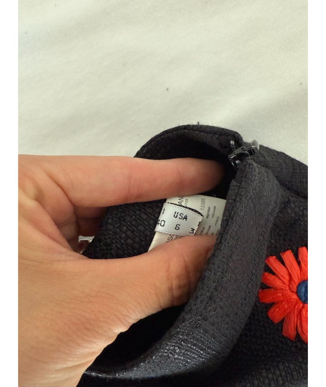 MOSCHINO JEANS Черная юбка мини, фото 4