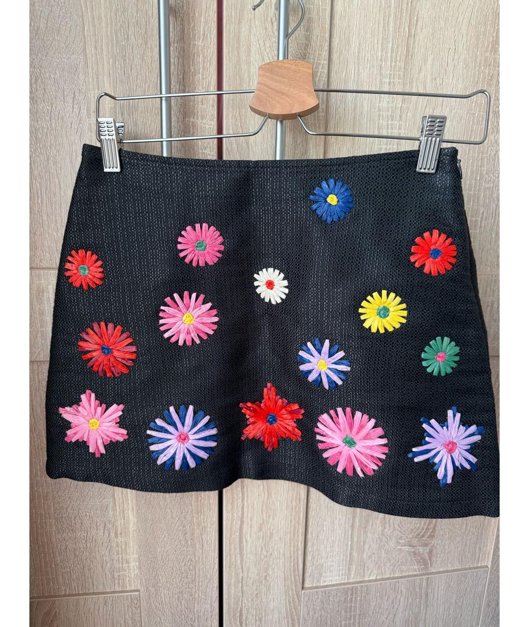 MOSCHINO JEANS Черная юбка мини, фото 2