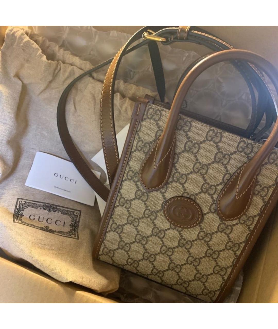 GUCCI Бежевая сумка через плечо, фото 2