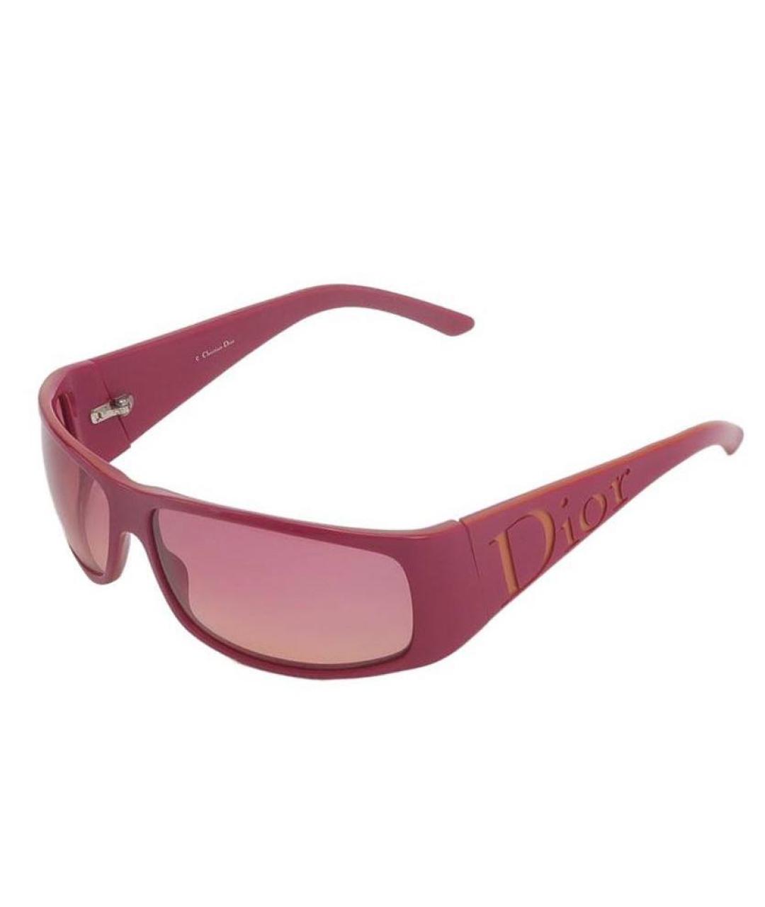 CHRISTIAN DIOR Розовые пластиковые солнцезащитные очки, фото 4