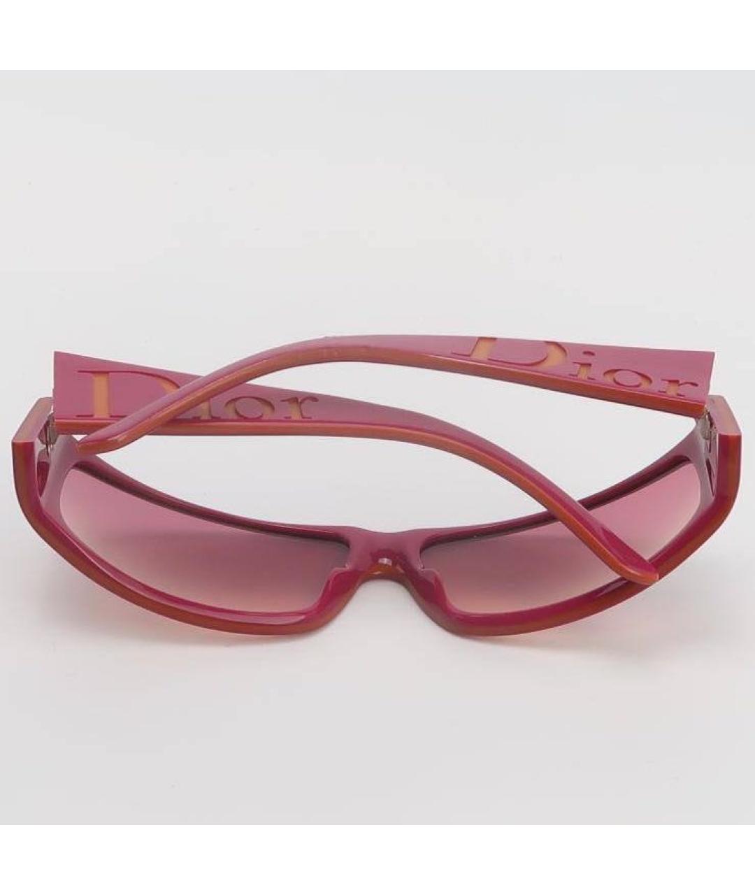CHRISTIAN DIOR Розовые пластиковые солнцезащитные очки, фото 2
