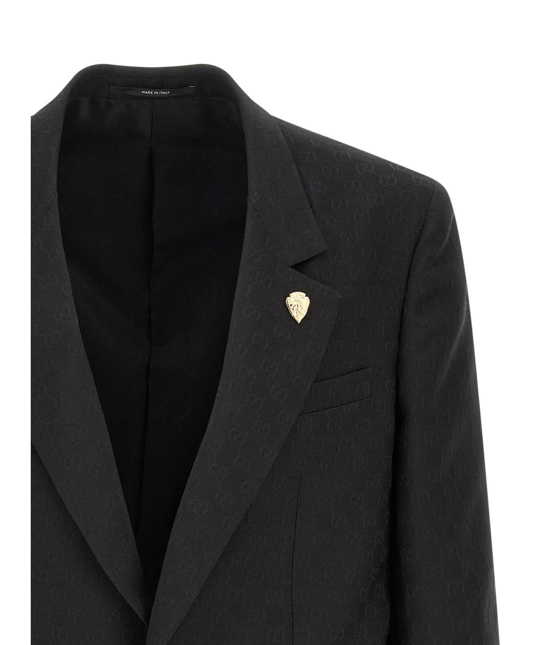 GUCCI Черный полиэстеровый пиджак, фото 3