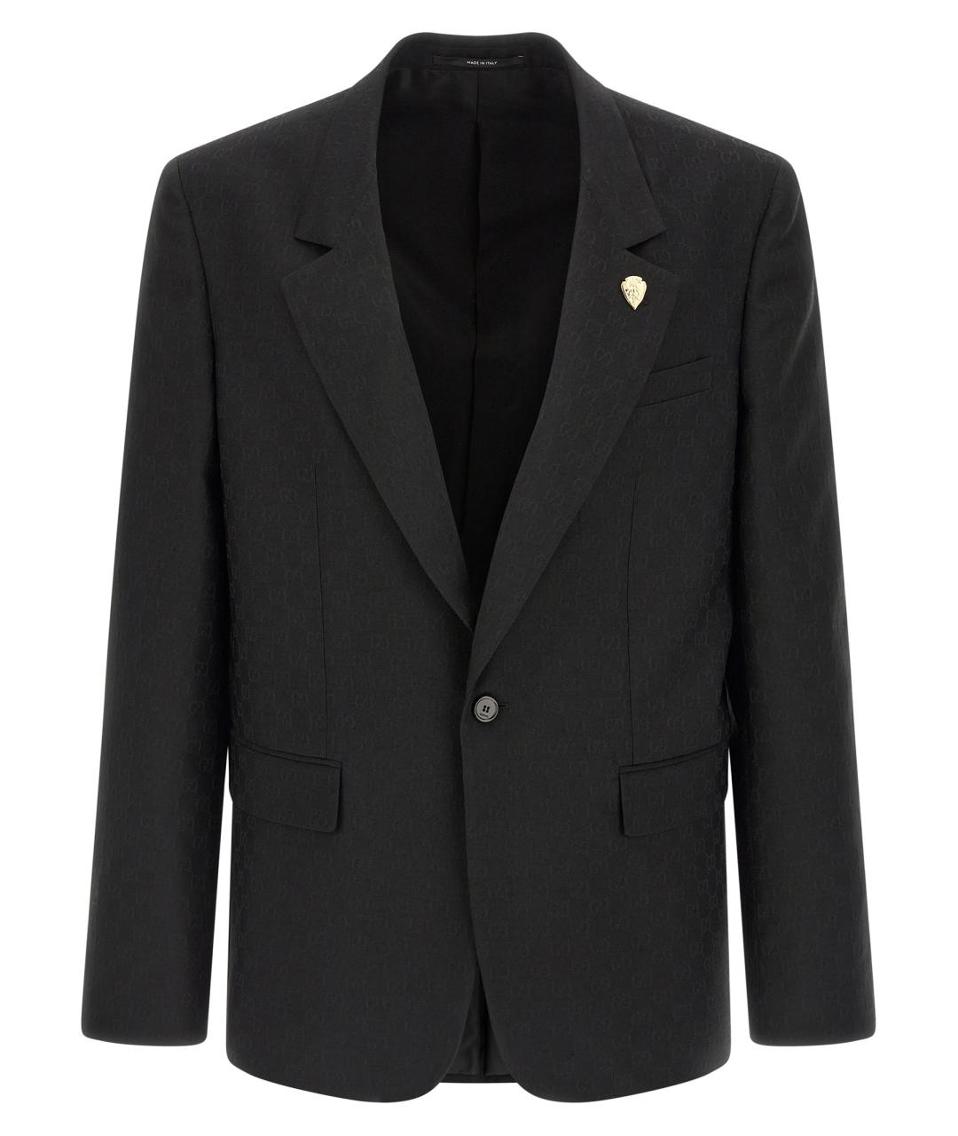 GUCCI Черный полиэстеровый пиджак, фото 1