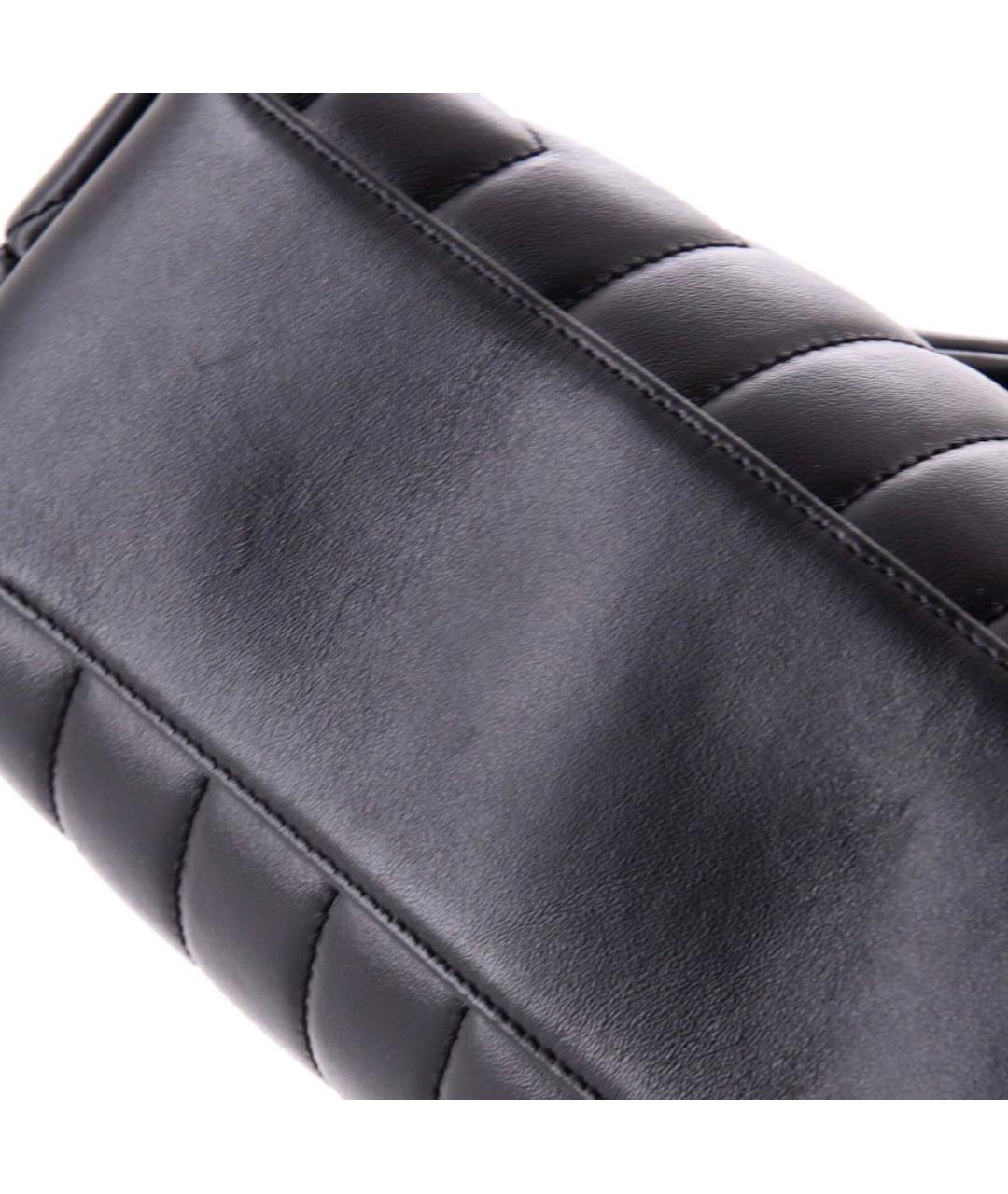 SAINT LAURENT Черная кожаная сумка через плечо, фото 6