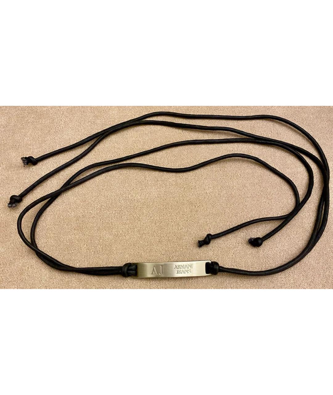 ARMANI JEANS Черный ремень, фото 2