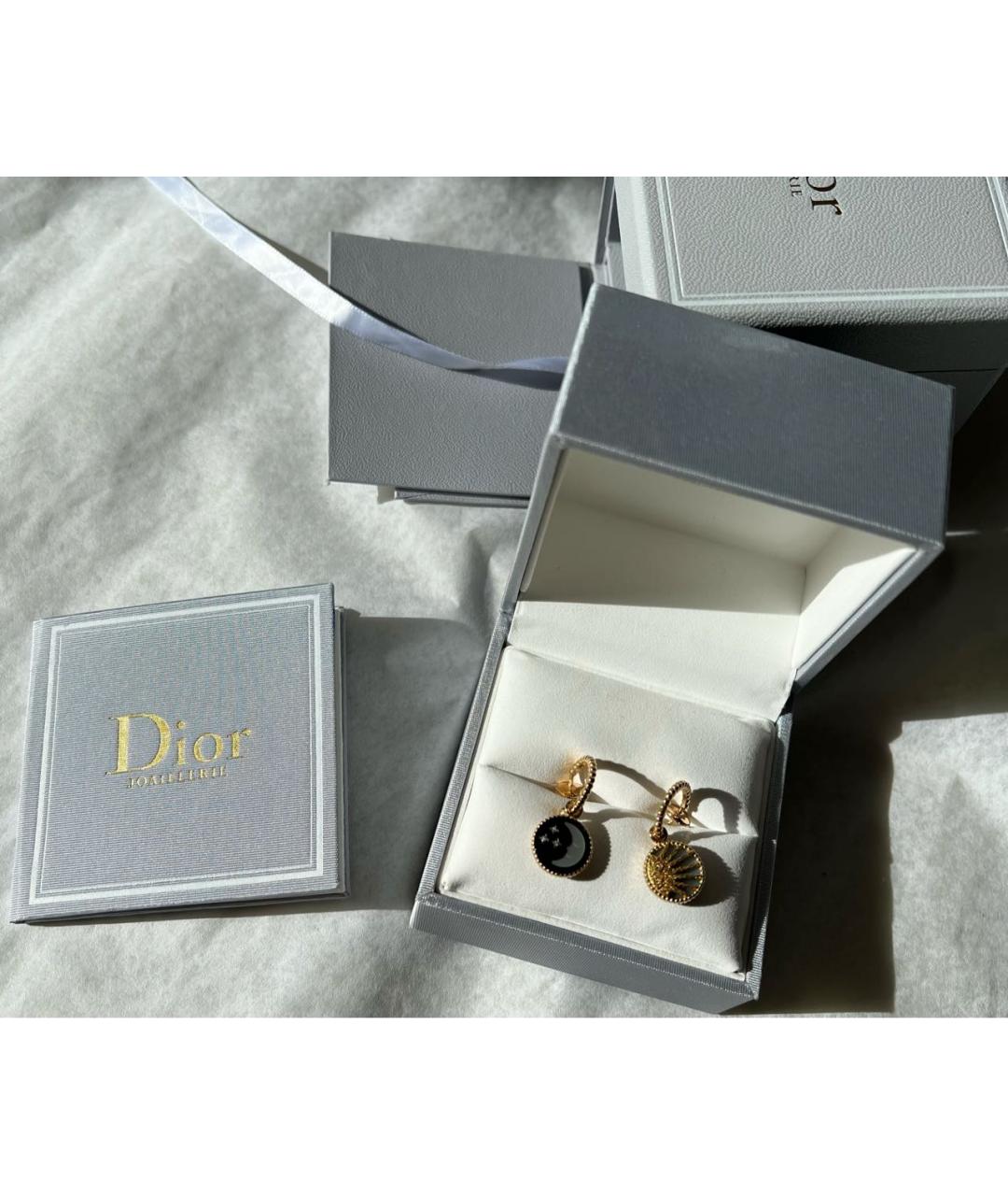 CHRISTIAN DIOR Золотые серьги из желтого золота, фото 2