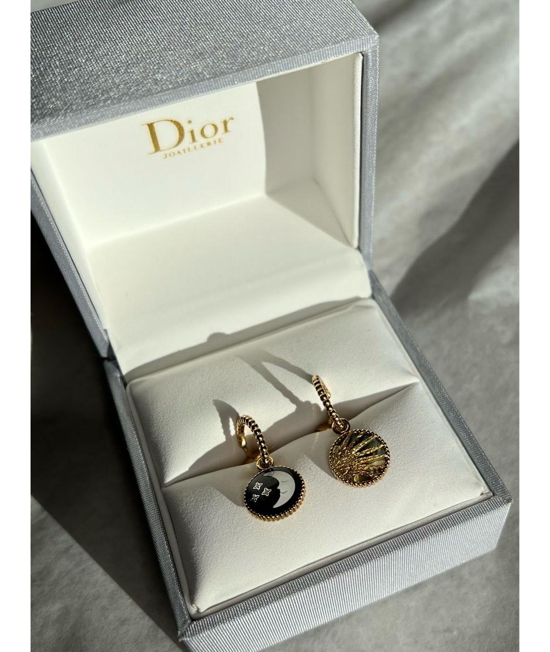 CHRISTIAN DIOR Золотые серьги из желтого золота, фото 3