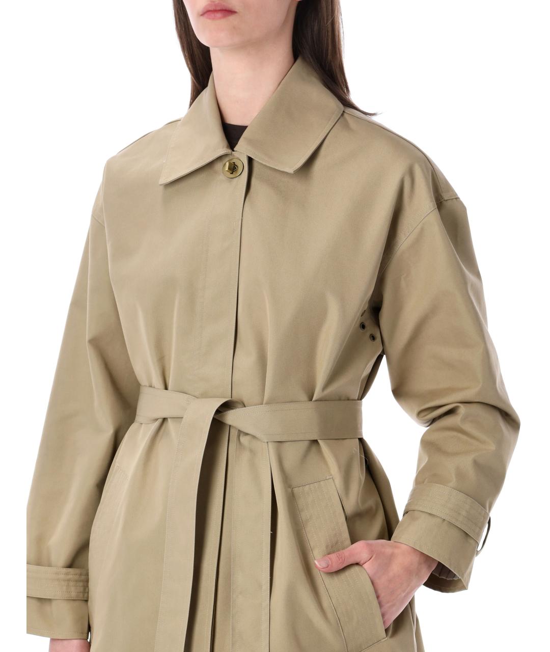 SESSUN Бежевый хлопковый тренч/плащ, фото 3