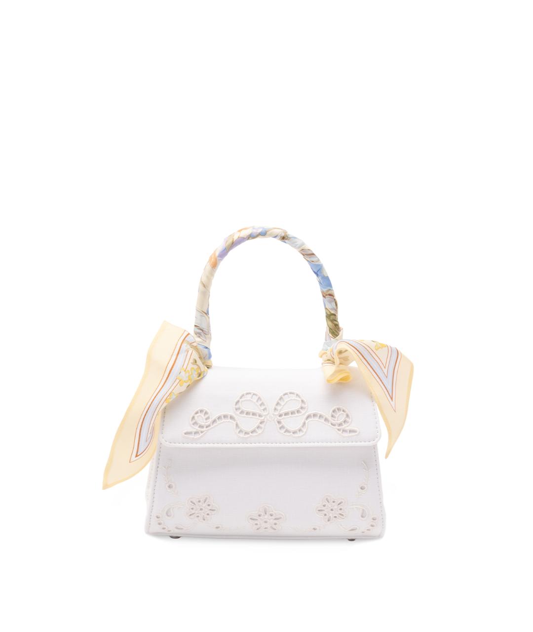 SELF-PORTRAIT Мульти твидовая сумка с короткими ручками, фото 7