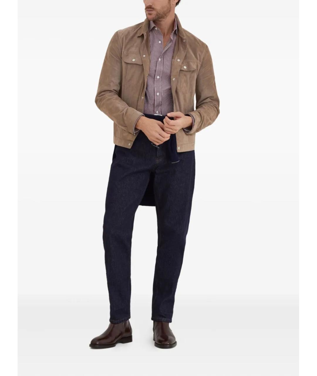 BRUNELLO CUCINELLI Хлопковая кэжуал рубашка, фото 2