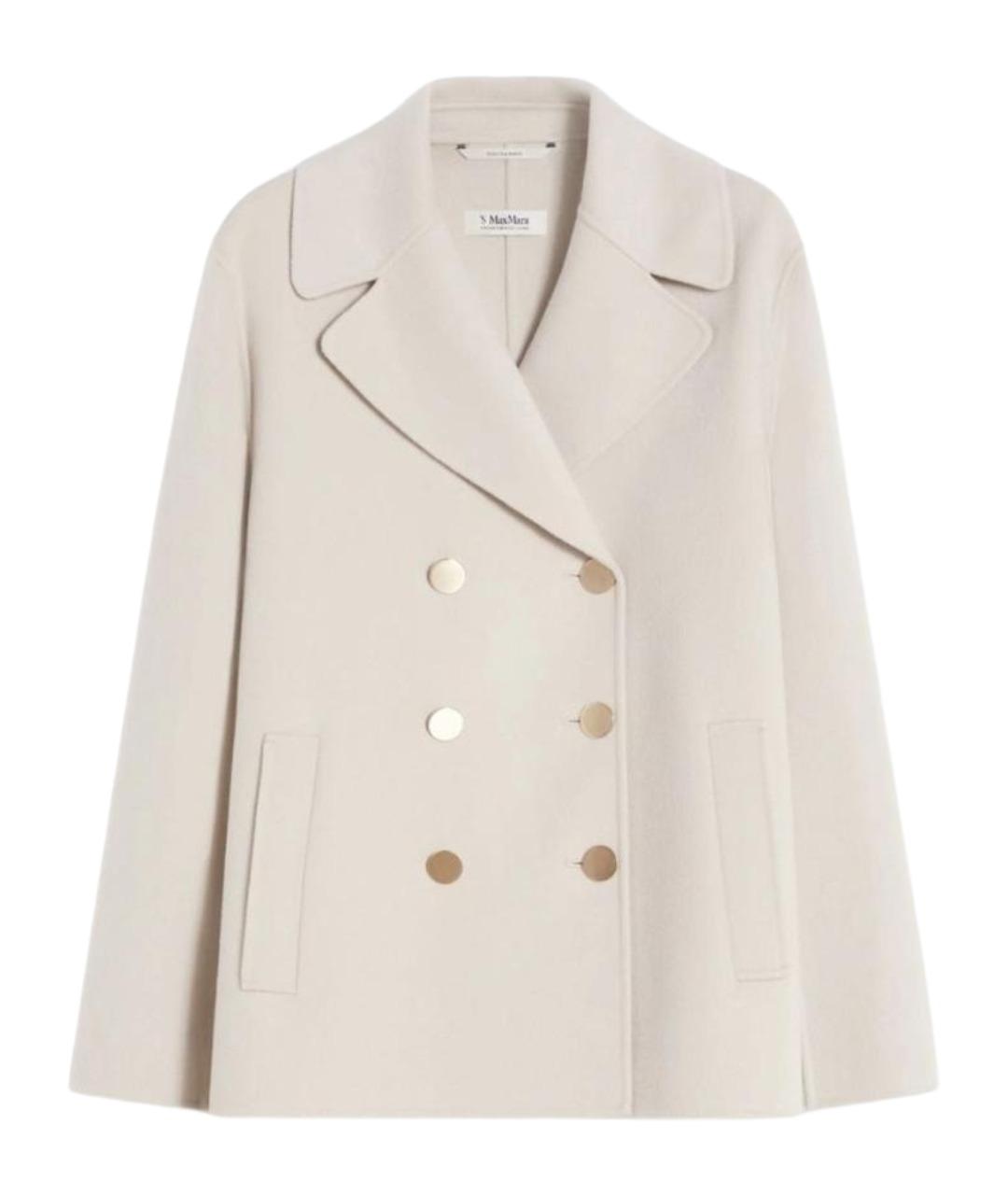 'S MAX MARA Бежевый шерстяной жакет/пиджак, фото 1