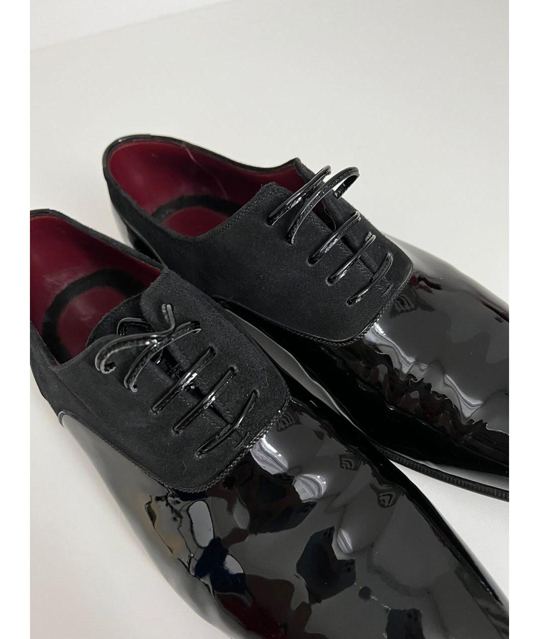 BRIONI Черные туфли из лакированной кожи, фото 6