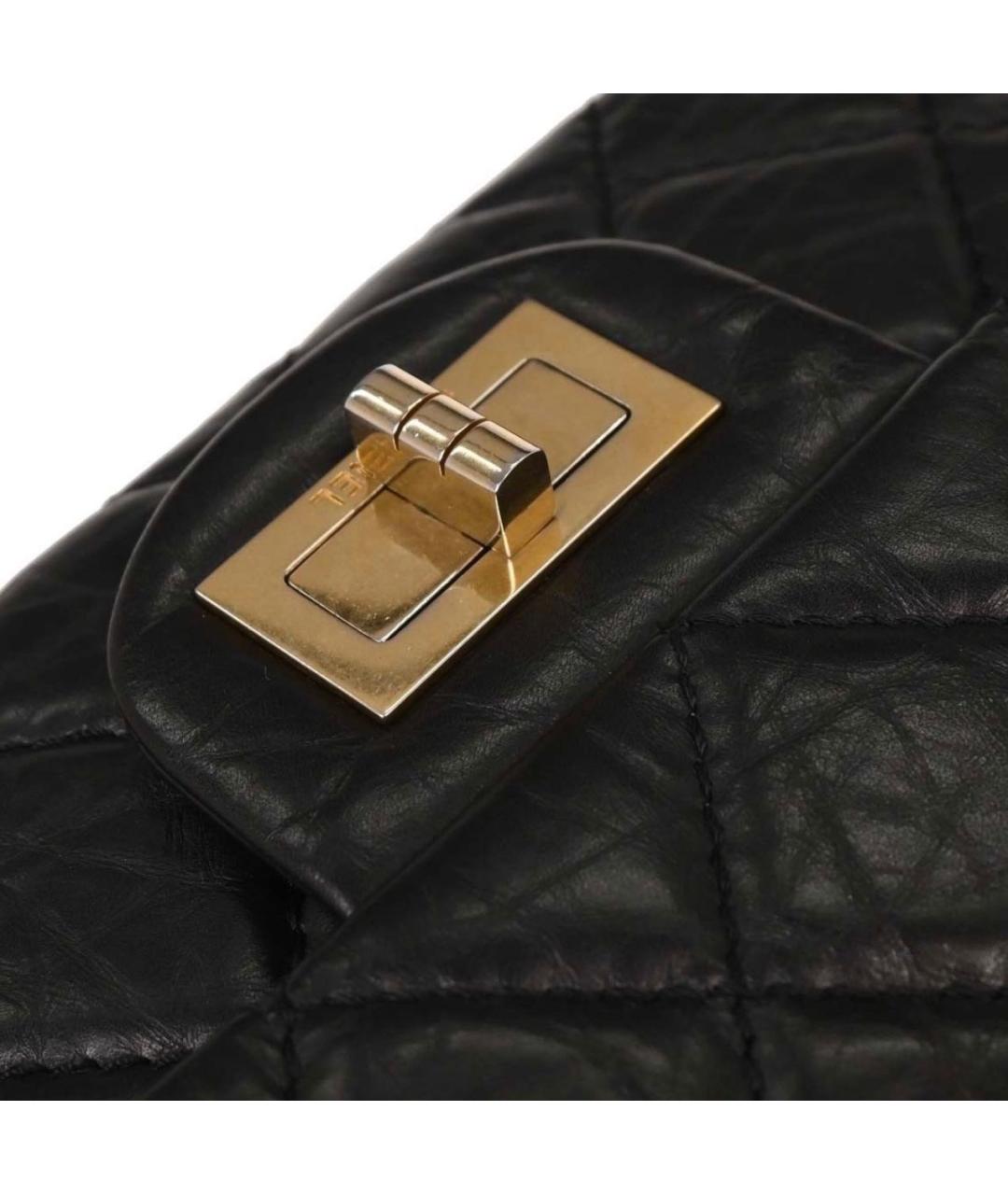 CHANEL Черная кожаная сумка через плечо, фото 4