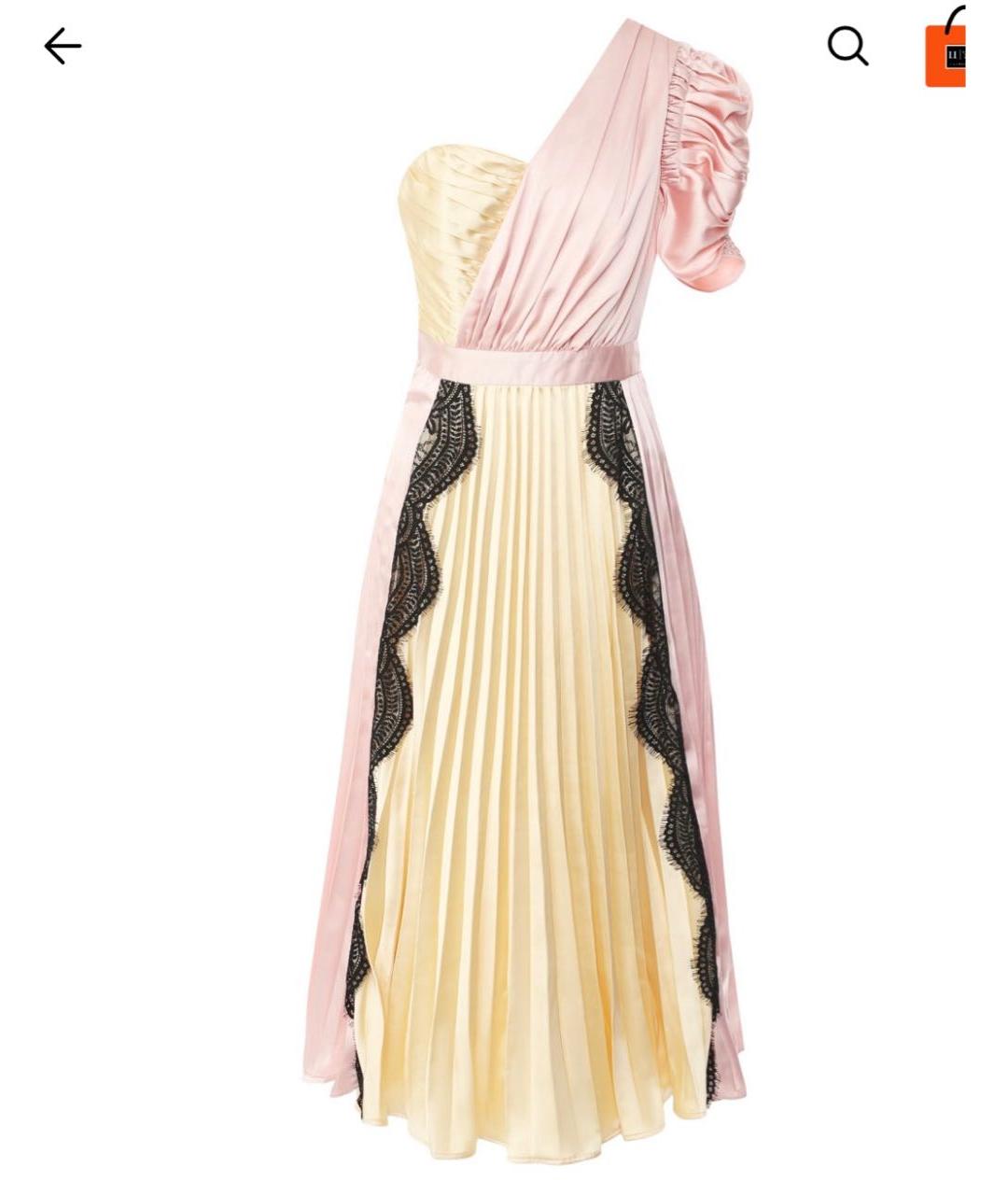 SELF-PORTRAIT Розовое полиэстеровое коктейльное платье, фото 4