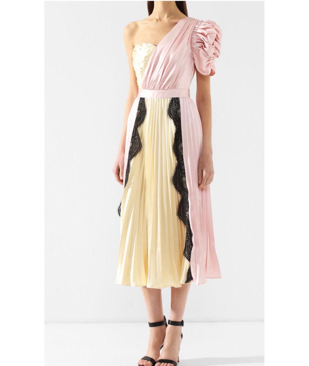 SELF-PORTRAIT Розовое полиэстеровое коктейльное платье, фото 3