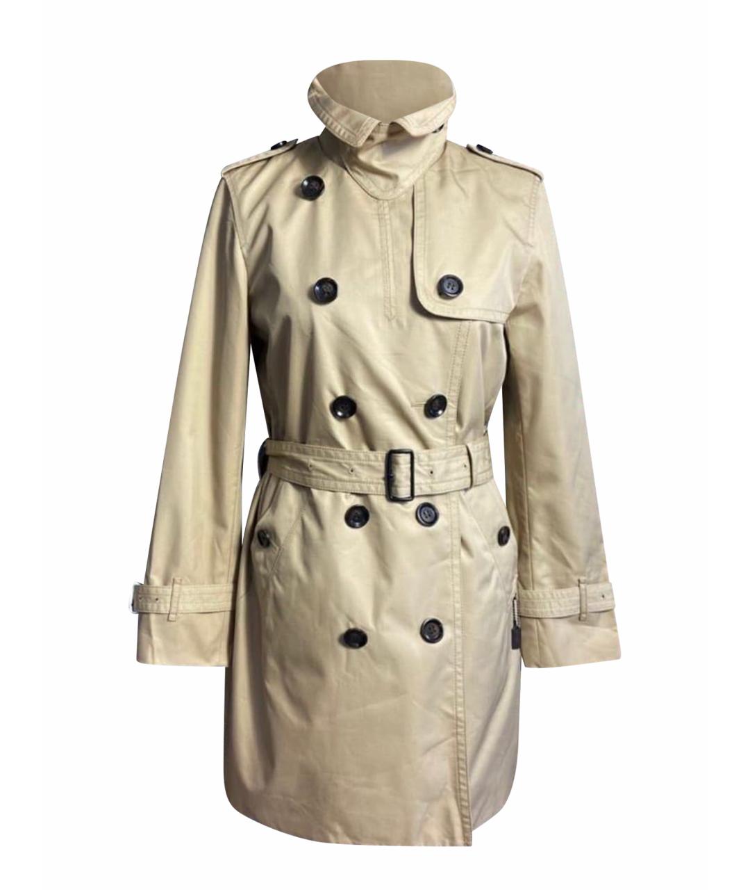 COACH Бежевый хлопковый тренч/плащ, фото 1