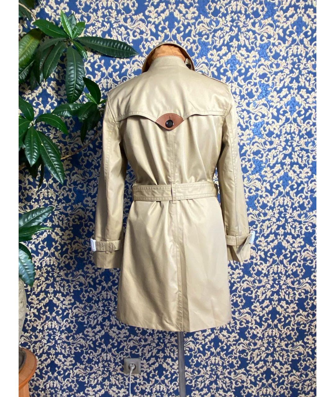 COACH Бежевый хлопковый тренч/плащ, фото 2