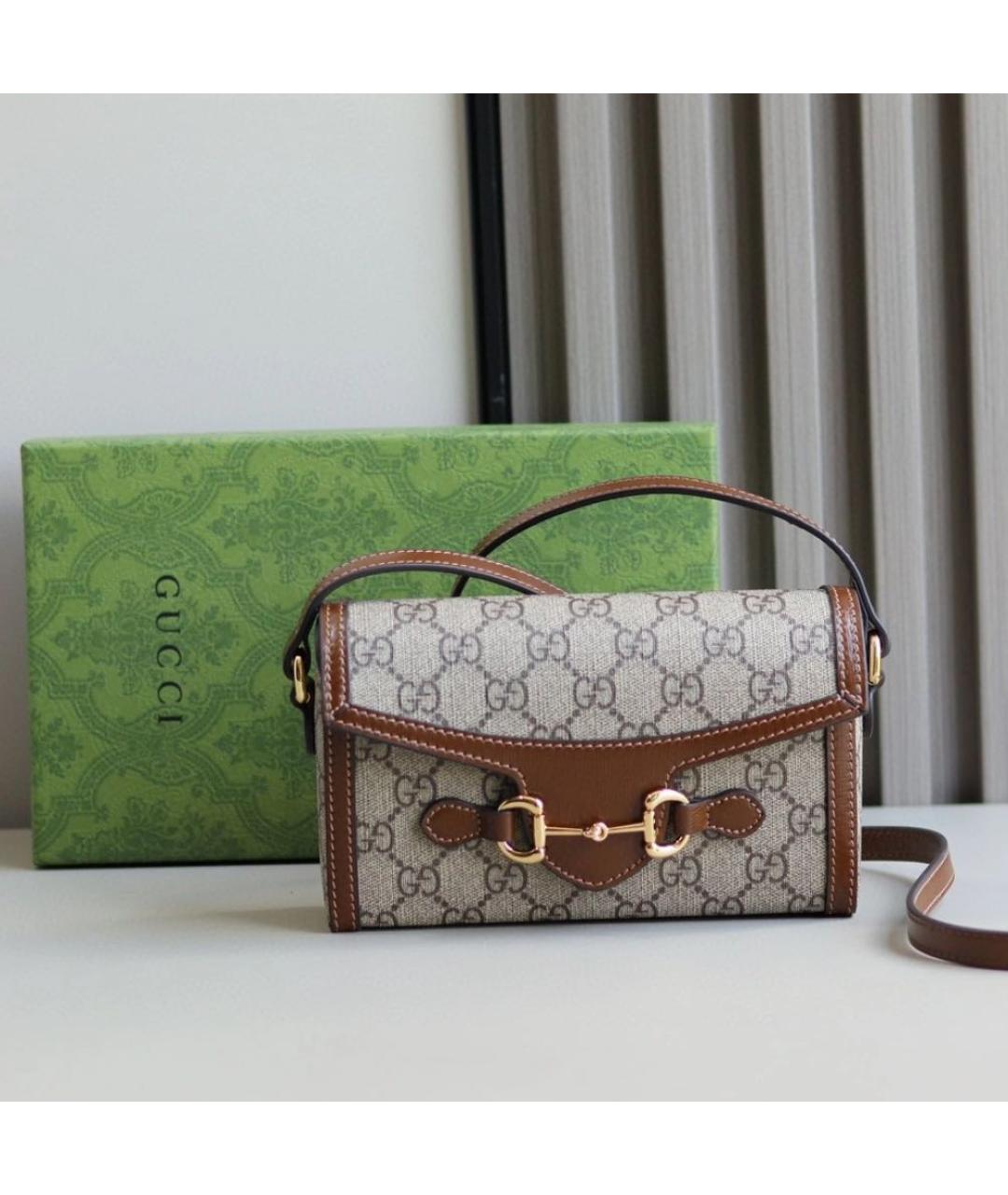 GUCCI Коричневая сумка через плечо, фото 2