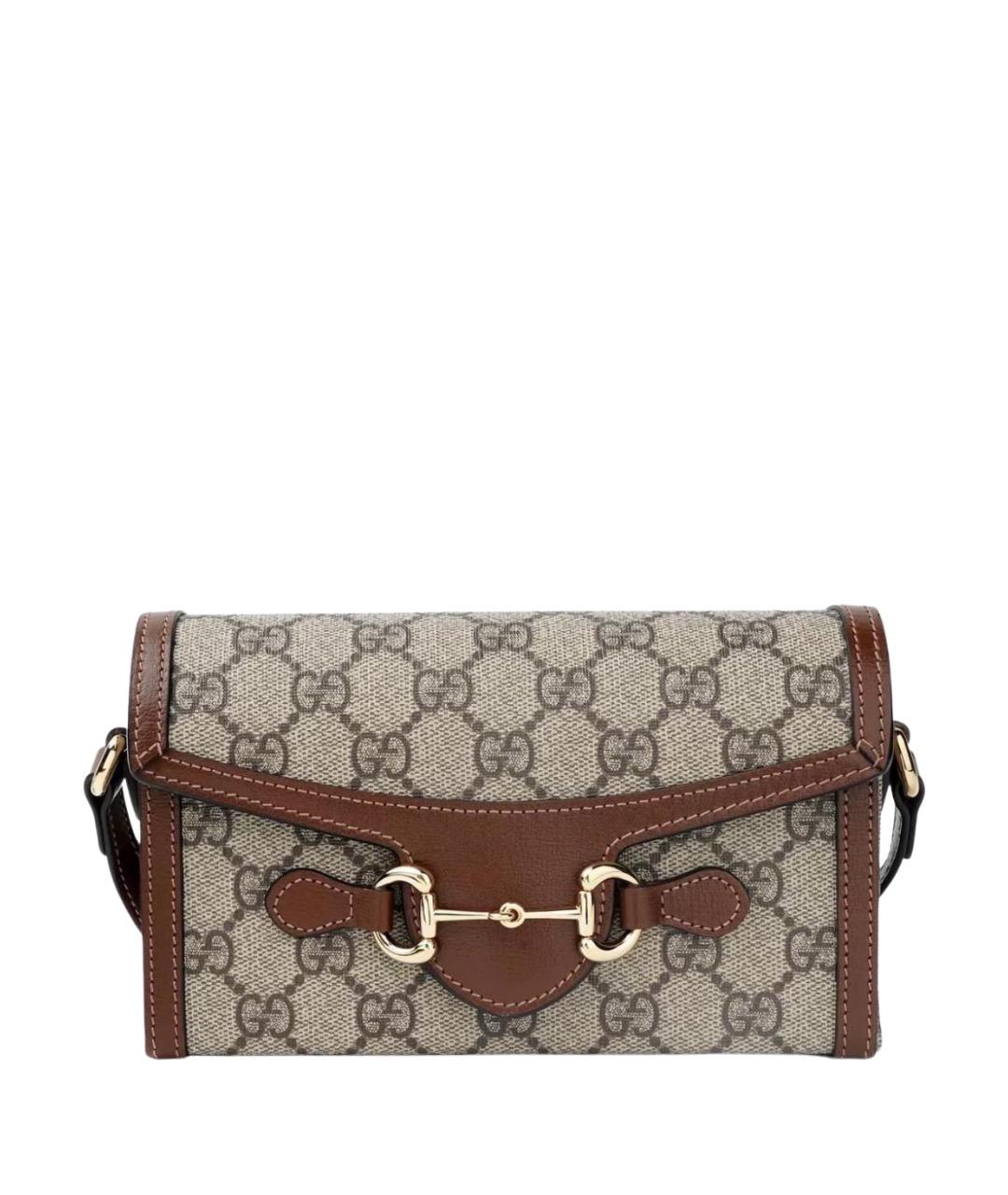 GUCCI Коричневая сумка через плечо, фото 1