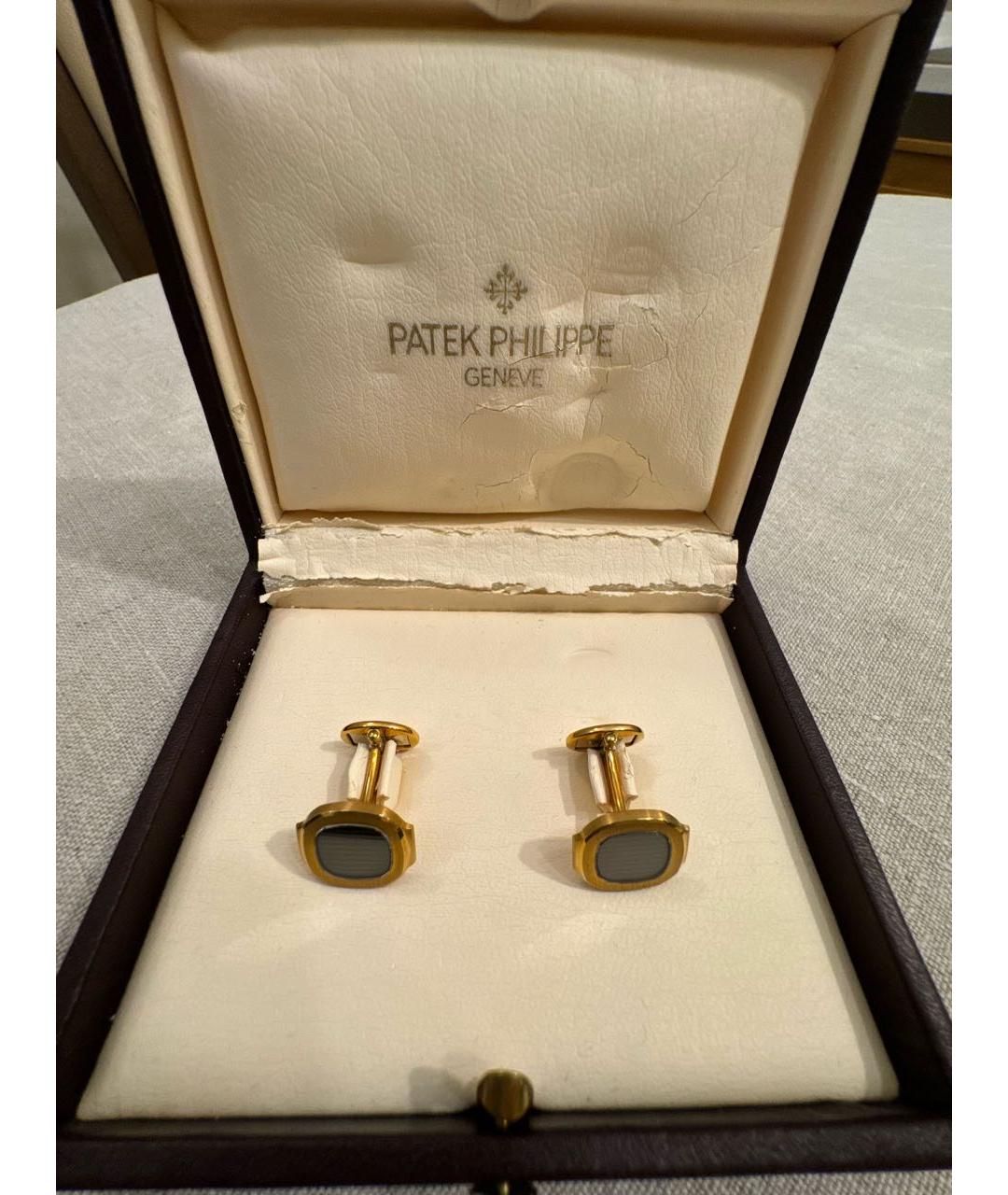 PATEK PHILIPPE Золотые запонки из желтого золота, фото 5