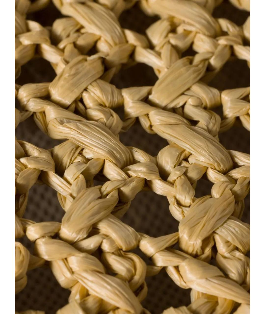 MIU MIU Бежевая пелетеная сумка через плечо, фото 5