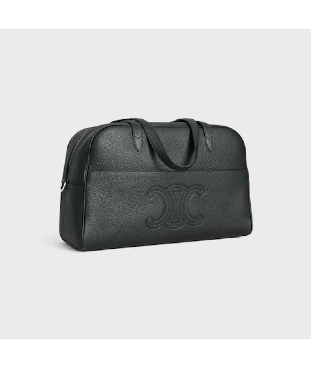 CELINE Зеленая кожаная сумка тоут, фото 3