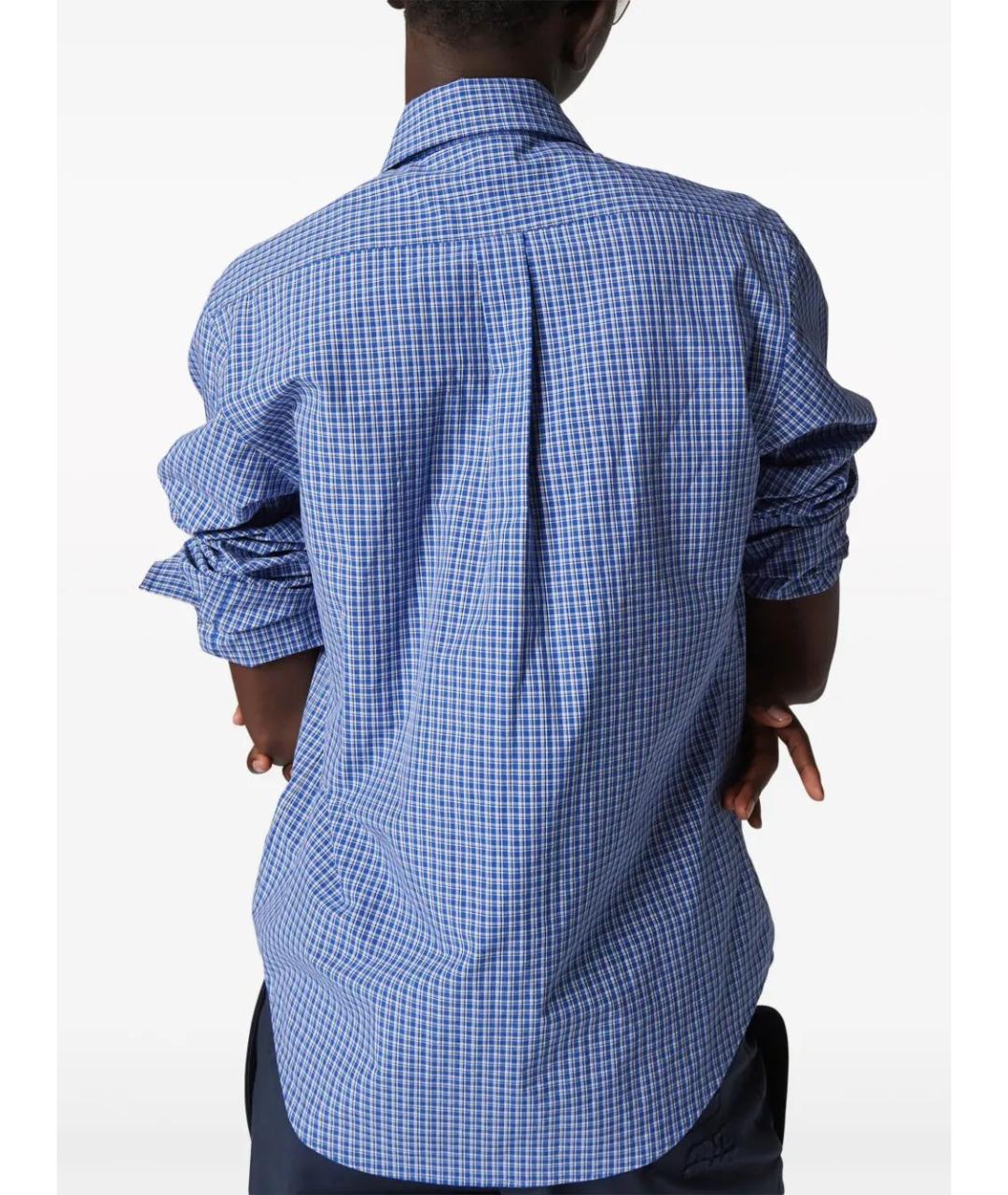 MIU MIU Синяя хлопковая рубашка, фото 3