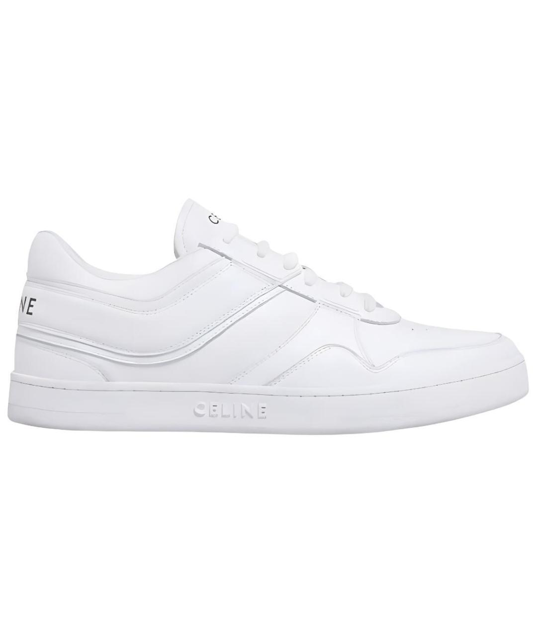 CELINE Белые кожаные кеды, фото 1