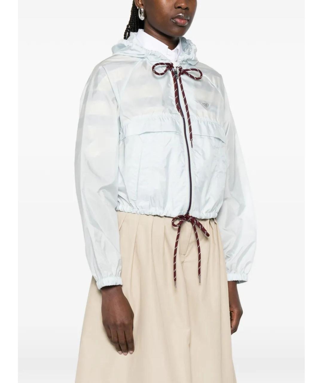 PRADA Белая полиамидовая куртка, фото 3