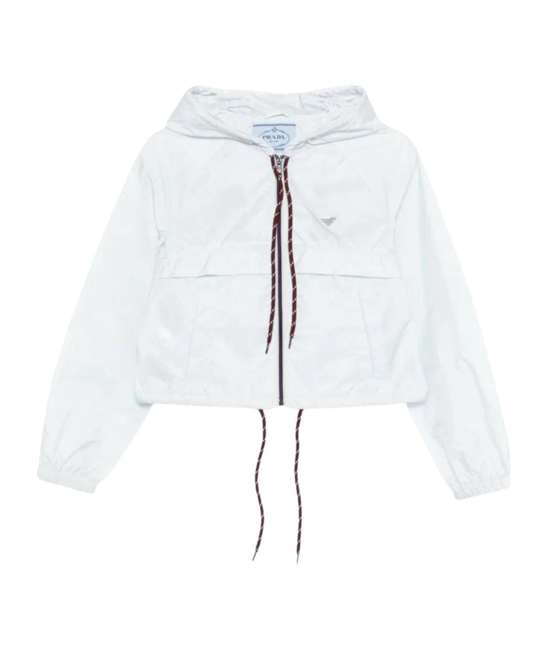 PRADA Белая полиамидовая куртка, фото 1