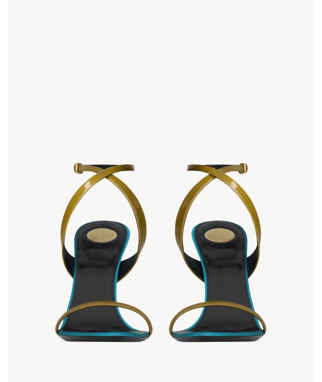 SAINT LAURENT Кожаные босоножки, фото 2