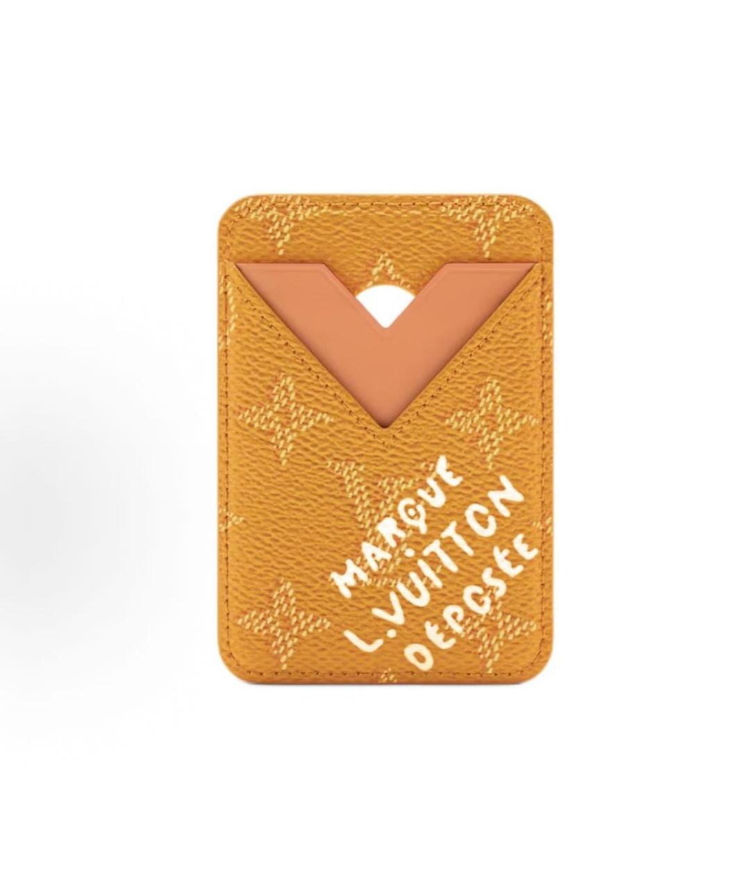 LOUIS VUITTON Горчичный кардхолдер, фото 5