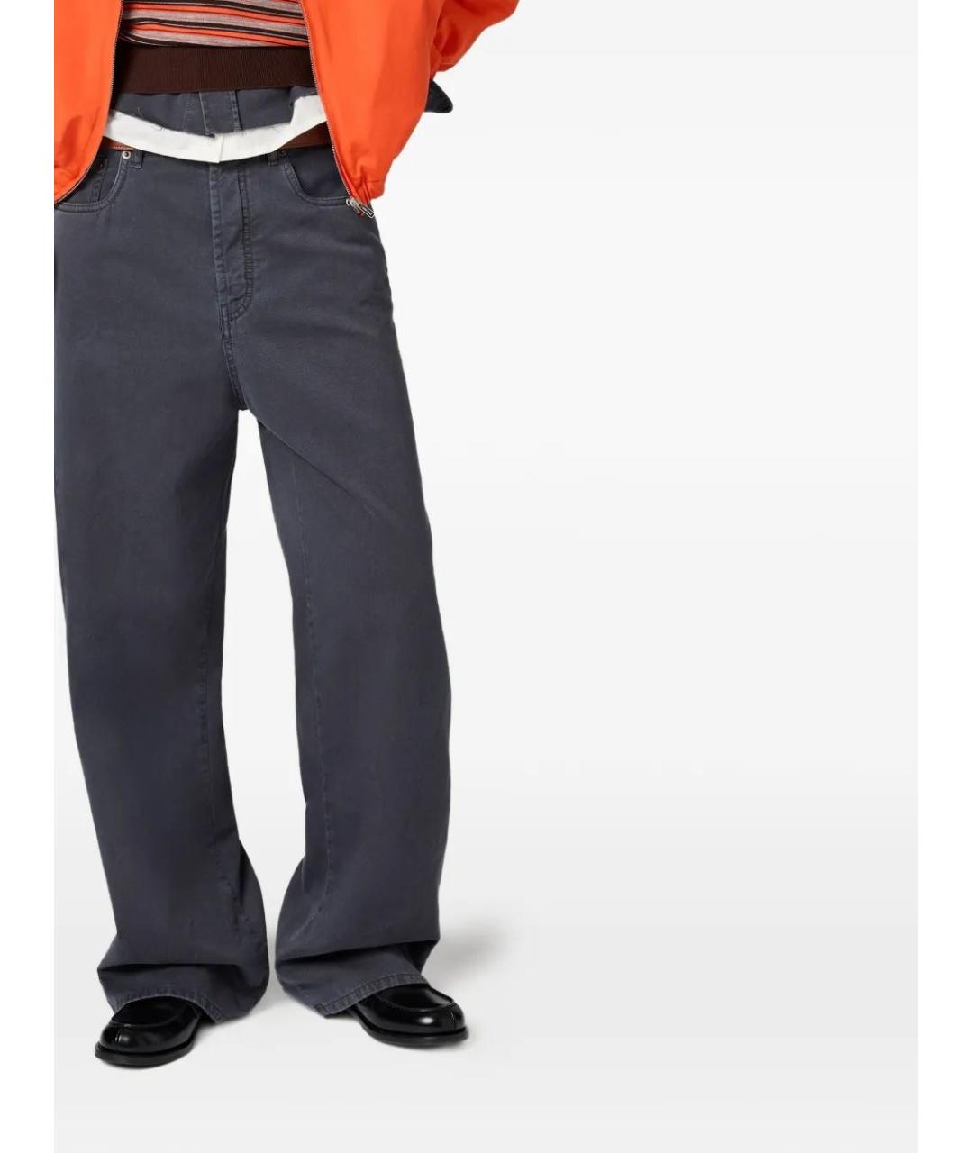 MIU MIU Мульти хлопковые прямые джинсы, фото 4