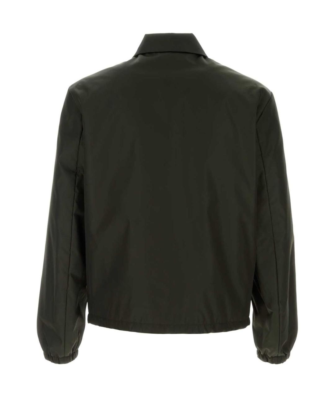 PRADA Зеленая полиамидовая куртка, фото 1