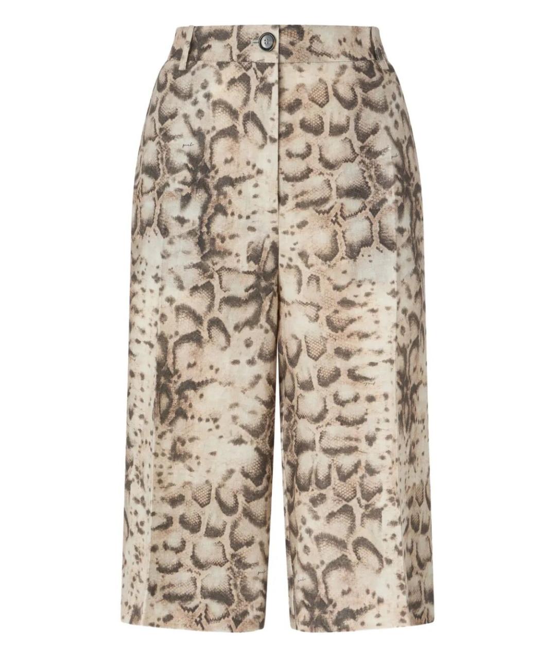 PINKO Мульти льняные шорты, фото 1