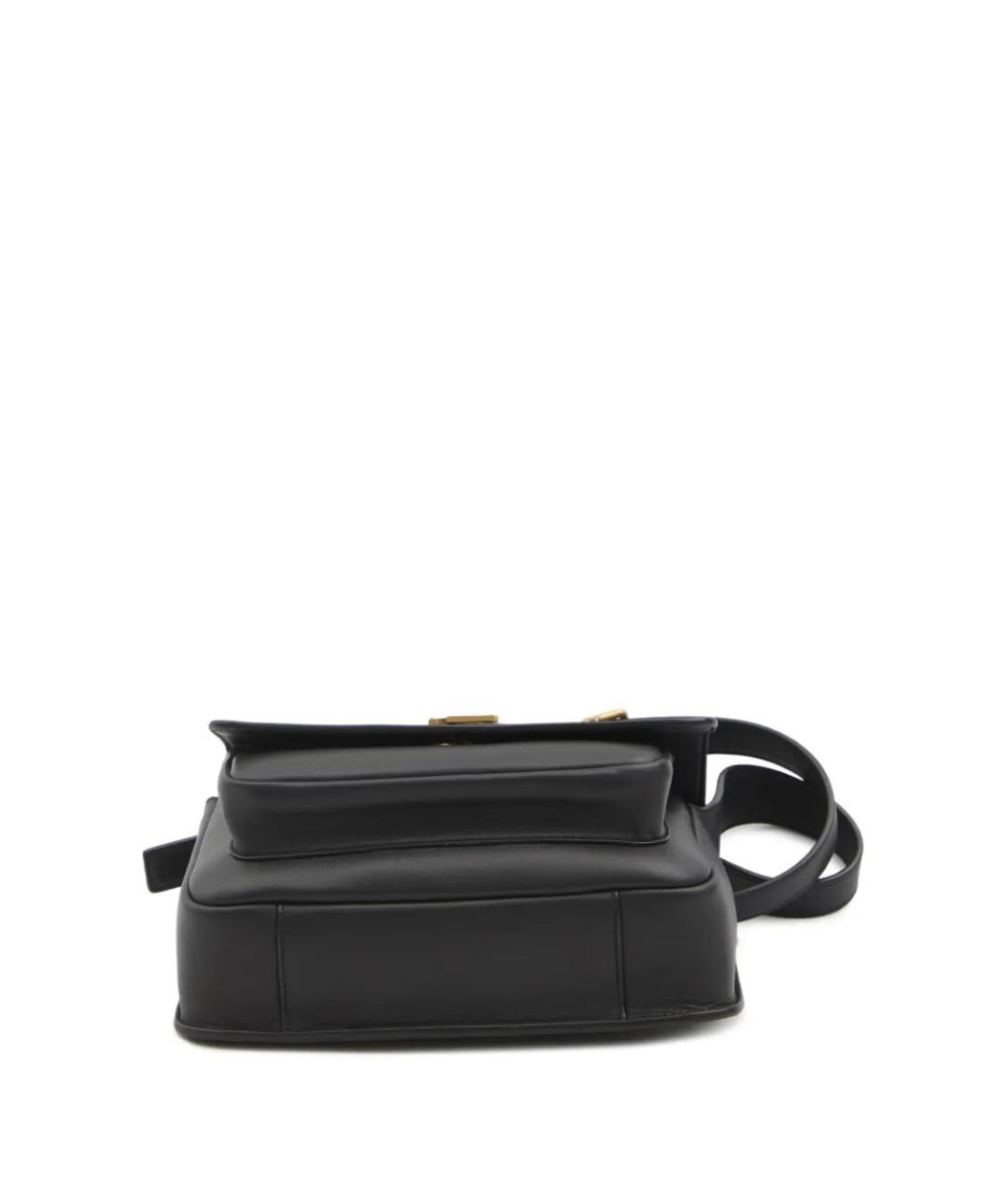 SAINT LAURENT Черная кожаная сумка через плечо, фото 3