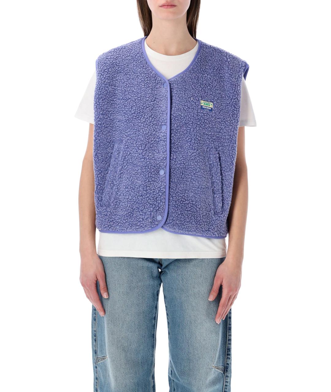 American vintage Фиолетовый полиэстеровый жилет, фото 1