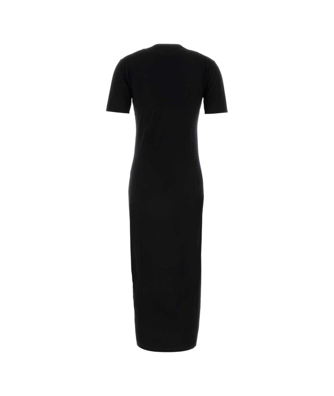 SAINT LAURENT Черное шерстяное повседневное платье, фото 2