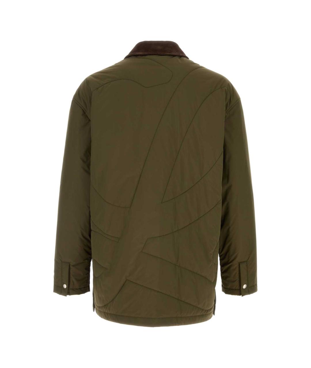 LOEWE Зеленая полиэстеровая куртка, фото 2