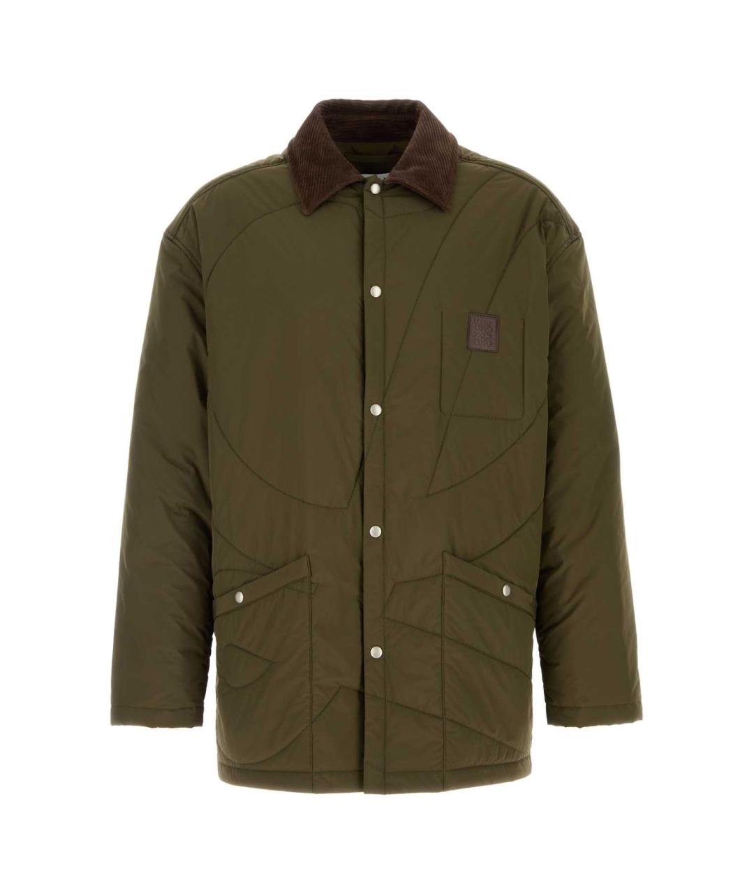 LOEWE Зеленая полиэстеровая куртка, фото 1