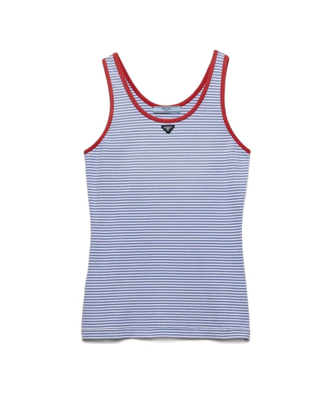 PRADA Мульти хлопковая майка, фото 1