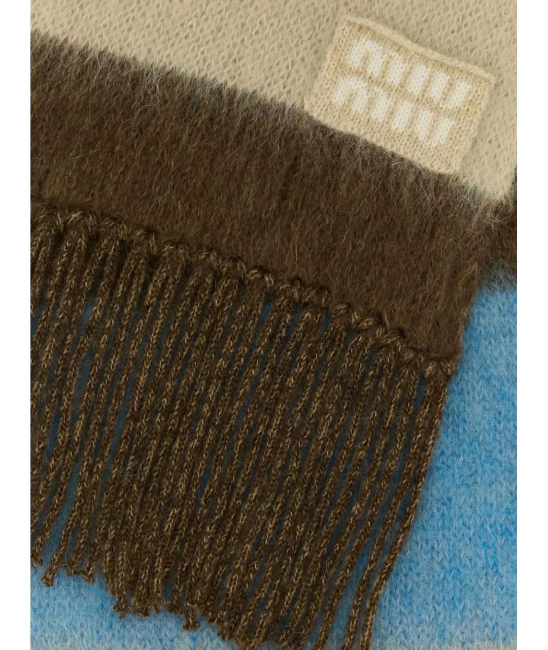 MIU MIU Мульти шерстяной шарф, фото 2