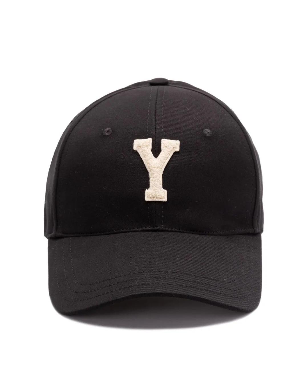 SAINT LAURENT Черная хлопковая кепка/бейсболка, фото 1